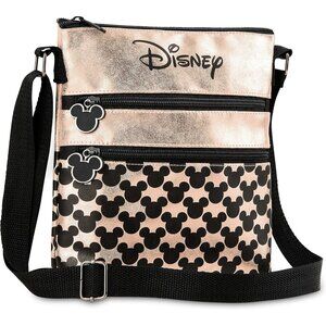 Women's Rose Gold Shoulder Bag Minnie And Mickey Minimal Mouse Cross Body Bag